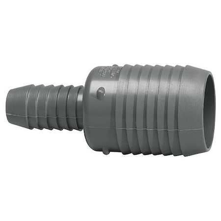 PVC Coupling, Insert, 1 1/4 in x 3/4 in Pipe Size