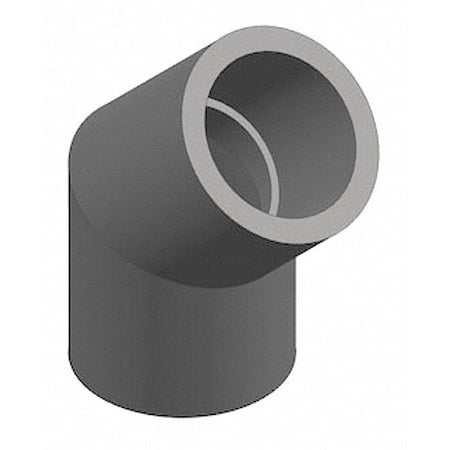 PVC Elbow, 45 Degrees, Socket x Socket, 1/4 in Pipe Size