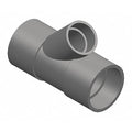 PVC Reducing Wye, Socket x Socket, 4 in x 4 in x 3 in Pipe Size