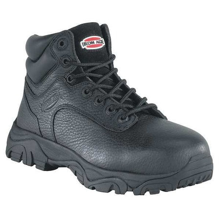 Men's 6-Inch Work Boot, 10, Composite Toe, 6 in H, Black, IA5007
