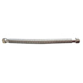 Water Heater Connector,SS,18 In,3/4 FIP