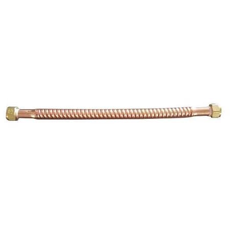 Water Heater Connector, Cop, 24In, 3/4FIP