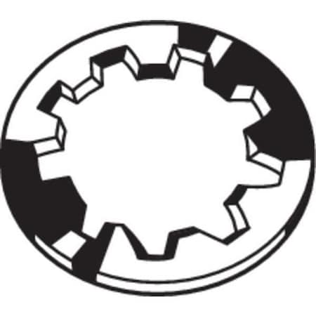 Internal Tooth Lock Washer, For Screw Size 5/16 in Stainless Steel, Plain Finish, 50 PK