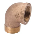 90 Degrees Street Elbow Brass 90 Degrees Street Elbow, 1 1/4 in Male NPT X 1 1/4 in Female NPT