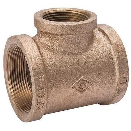 Reducing Tee Red Brass Reducing Tee, 3/4 in Female NPT X 3/4 in Female NPT