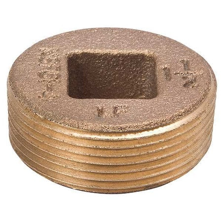 Brass Countersink Plug, MNPT, 2" Pipe Size