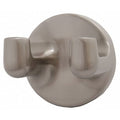 Bathroom Hook,2 Hook,1-3/4In D,Satin