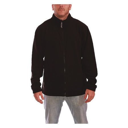 Men's Jacket, Polyester/Nylon, Zipper, Black, 4Xl