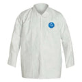 Disposable Collared Shirt, 2XL, Tyvek(R) 400, Snap, Open Cuff, Serged Seam, 12 PK