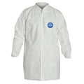 Tyvek 400 Disposable Lab Coat, Tyvek(R) 400, Snaps Closure, White, 2XL, 30 PK