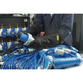 Electrical-Insulating Gloves, 17,000V AC, 25,500V DC, Rubber, 16" Length, Black, Size 9