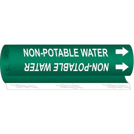 Pipe Marker,Non-Potable Water, 5843-I