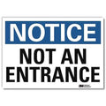 Notice Sign,10x7 In.,English, 7 in H, 10 in W, Reflective Sheeting, Vertical , U1-1043-RD_10X7