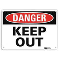 Danger Sign,7in H x 10 in W,English
