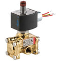 Solenoid Valve, 3-Way, 2-Position, Normally Closed, 3/8 in Pipe Size, 120V AC, Diaphragm Poppet