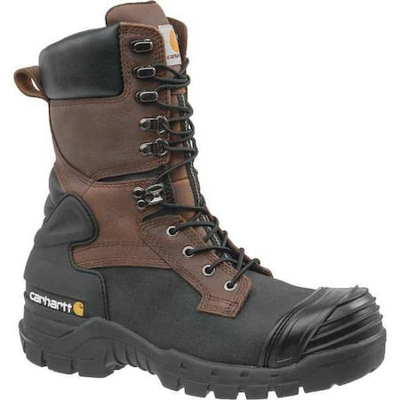 Men's CMC1259, Miner Boot, Composite Toe, 10 in Height, Black/Brown, 8 1/2