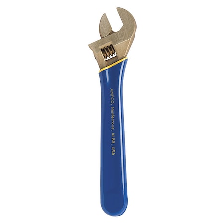 Adj. Wrench, Ins., Nonspark, 8", 1-1/8" Cap.