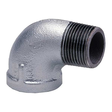 3/8" FNPT x MNPT Galvanized 90 Degree Street Elbow