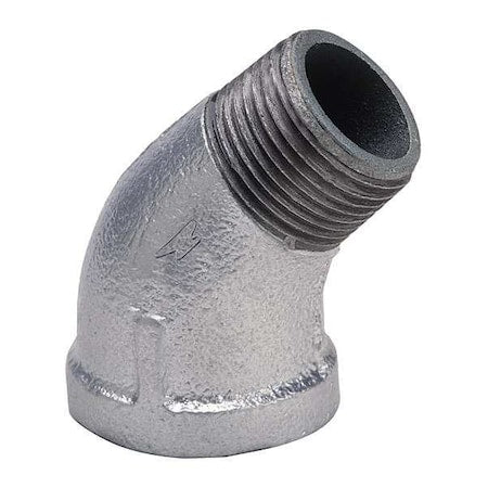 1-1/2" FNPT x MNPT Galvanized 45 Degree Street Elbow