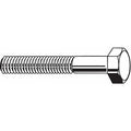 Grade 5, 1/4"-20 Hex Head Cap Screw, Zinc Plated Steel, 3 in L, 50 PK