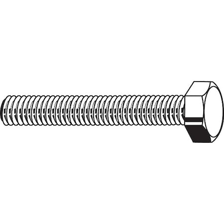 Class 8.8, M6-1.00 Hex Head Cap Screw, Zinc Plated Steel, 50 mm L, 100 PK