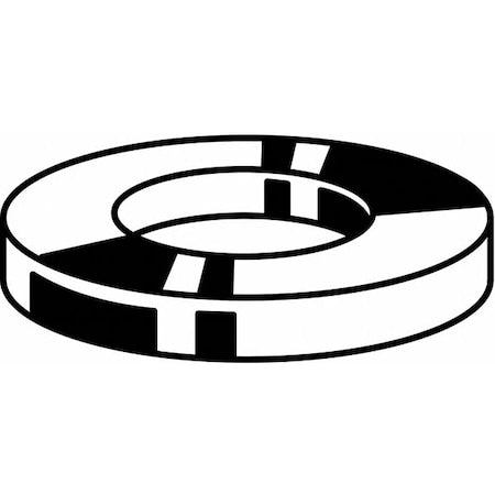 Flat Washer, For Screw Size M64 ,Steel Zinc Plated Finish