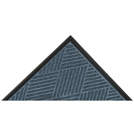 Entrance Mat, Polypropylene, 3/8 in Thick, Blue, 3 ft W x 4 ft L