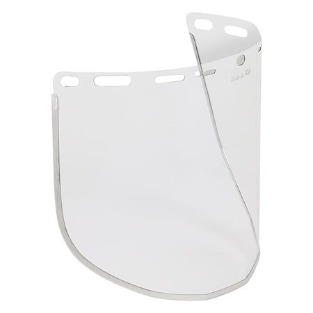 Face Shield Visor, Clear Visor, 9 in Height