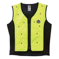Cooling Vest, Nylon, Evaporative, Up to 3 days Max Cooling Time, Zipper Closure, 25 in Length