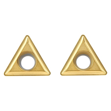 Triangle Turning Insert, Triangle, 3/8 in, TPMT, 0.0312 in, Carbide