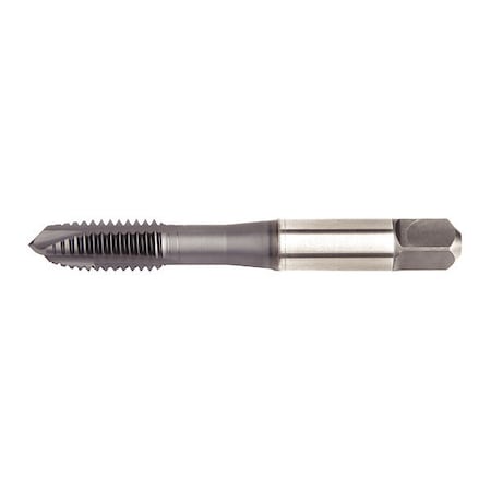 Spiral Point Tap, 1/4"-28, Plug, UNJF, 2 Flutes, TiCN