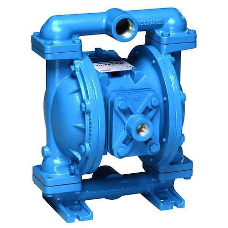 Double Diaphragm Pump, Cast iron, Air Operated, Santoprene, 45 GPM