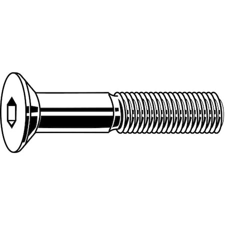 #1-72 Socket Head Cap Screw, Flat, Black Oxide Steel, 1 in Length, 100 PK