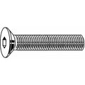 #5-40 Socket Head Cap Screw, Flat, Black Oxide Steel, 1/4 in Length, 100 PK