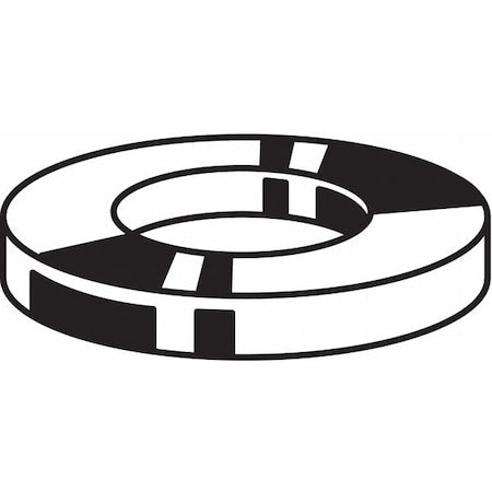 Flat Washer, For Screw Size 1/2" ,Steel Zinc Plated Finish, 50 PK
