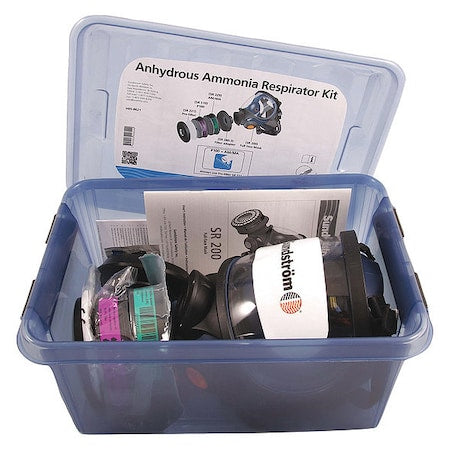 Full Face Respirator Kit, Includes 2 Cartridges, SR200 Sereies, Fixed, Size M