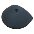 Speed Bump End Cap, Rubber, 2 1/2 in Height, 9 5/8 in Length, Black