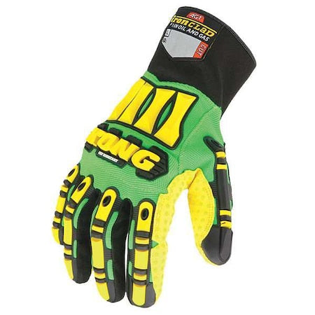 Cut Resistant Coated Gloves, Cut Level 4 ,PVC ,2XL 1 PR
