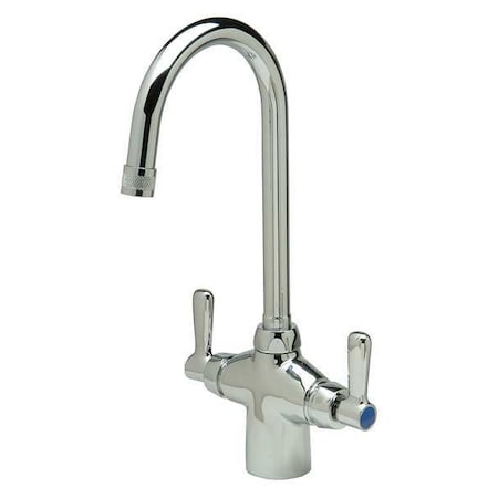 Lever Handle Laboratory Faucet, Single Hole Mount, Chrome 1 Hole