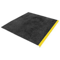 Landing Tile Cover Fiberglass Reinforced Plastic Medium Grit Size, Black/Yellow, 47 1/4 in W x