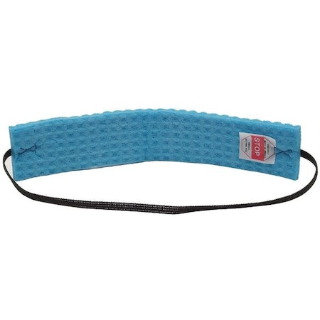 Sweatband, Blue, Cooling Head Band, Cellulose, Evaporative-Cooling, Universal Size, 100 PK