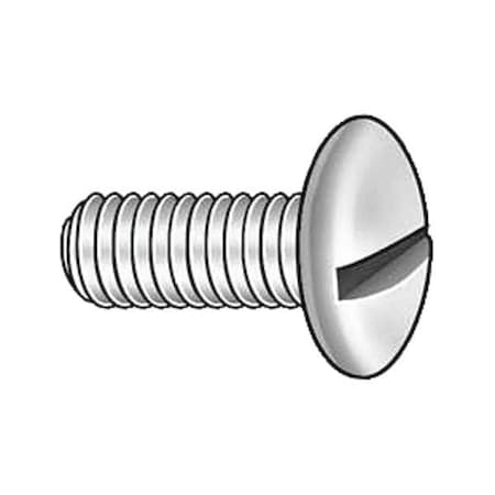 5/16"-18 x 1-1/4 in Slotted Round Machine Screw, Plain 18-8 Stainless Steel, 25 PK
