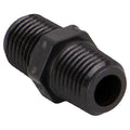 Hex Nipple, Polypropylene, 1/4", Schedule 80, 300 psi Max Pressure