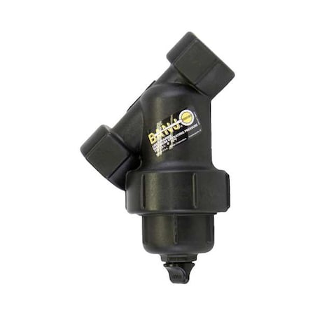 Y Strainer, 1-1/4" Pipe, FNPT x FNPT, Polypropylene, 150 psi