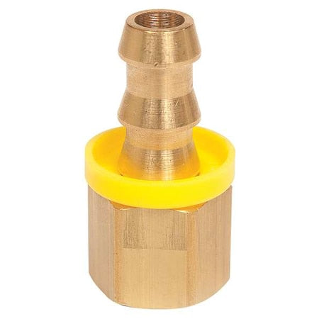 Push on Hose Fitting,1/2"x1/2",BarbxNPTF