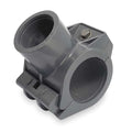 PVC Tee with Saddle Tap, Female Acme, 4 in x 1 1/2 in Pipe Size