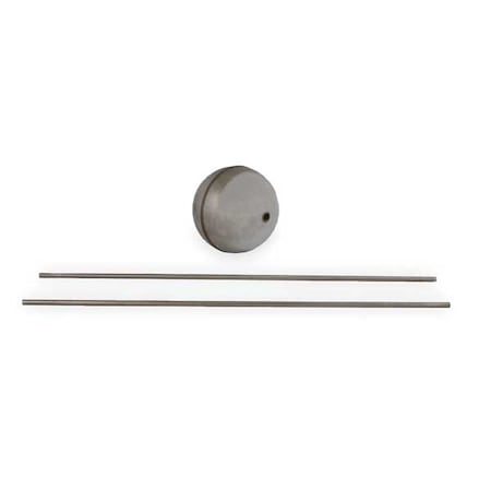 Center Hole Float/Rod Assembly,Round,7In