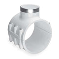 PVC,SaddleClampTee,4in,4in,1inSocket