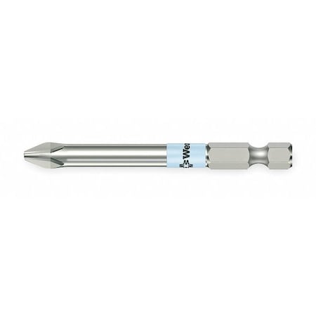 Power Bit,SAE,1/4",Hex,No 1,3-1/2",SS