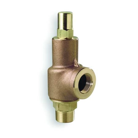 Adjustable Relief Valve,1In,30psi,Bronze